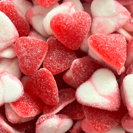 Coeur rouge et blanc Sucrés 100g Halal (Dulceplus)